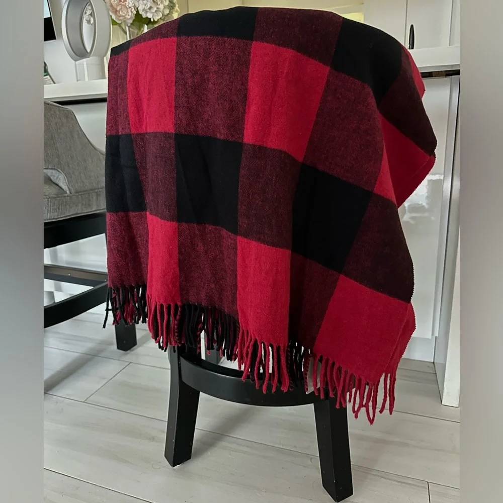 Tessilechiti Throw‎ Blanket Buffalo Plaid Farm New With Tag 51” x 67” ITALY